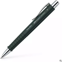 FABER-CASTELL 241199 Kugelschreiber POLY BALL M schwarz von Faber Castell