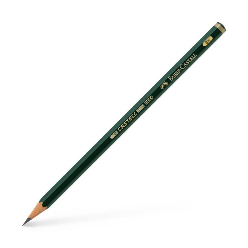 FABER-CASTELL Bleistift 9000, Sets Einzeln, Bleistift ohne Radierer, Härtegrad 3H FABER-CASTELL Bleistift 9000, Sets Einzeln, Bleistift ohne Radierer, Härtegrad 3H von Faber-Castell