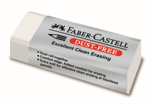 FABER-CASTELL Radierer Dust-free weiß von Faber Castell
