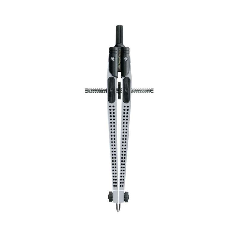 FABER-CASTELL Schnellverstellzirkel, Ausführung nicht abknickbar, Kreise bis Ø 390 mm, Farbe silber FABER-CASTELL Schnellverstellzirkel, Ausführung nicht abknickbar, Kreise bis Ø 390 mm, Farbe silber von Faber-Castell