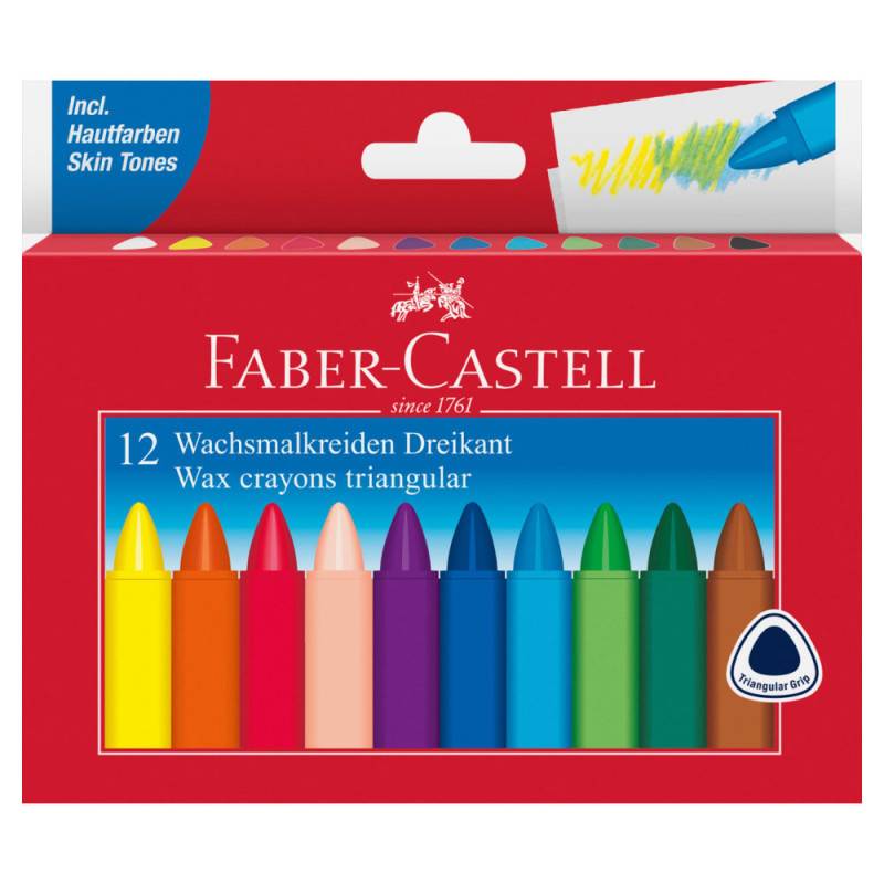 FABER-CASTELL Wachsmalkreide - wasserfest, FABER-CASTELL Sets 12er Set FABER-CASTELL Wachsmalkreide - wasserfest, FABER-CASTELL Sets 12er Set von Faber-Castell