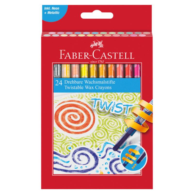 FABER-CASTELL Wachsmalkreide - wasserfest, Sets Sets, FABER-CASTELL Sets 24er Set drehbar FABER-CASTELL Wachsmalkreide - wasserfest, Sets Sets, FABER-CASTELL Sets 24er Set drehbar von Faber-Castell