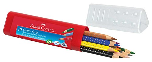 Faber-Castell 112411 - Farbstift Colour Grip Köcher 10er von Faber-Castell