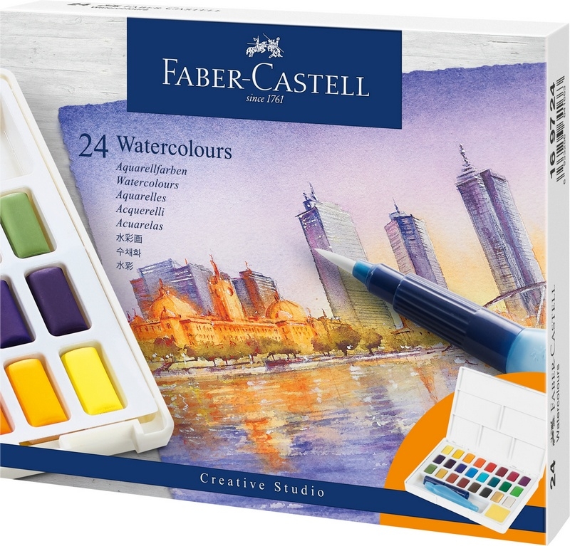 Faber-Castell Aquarellfarben in Näpfchen 24 Stk. von Faber-Castell