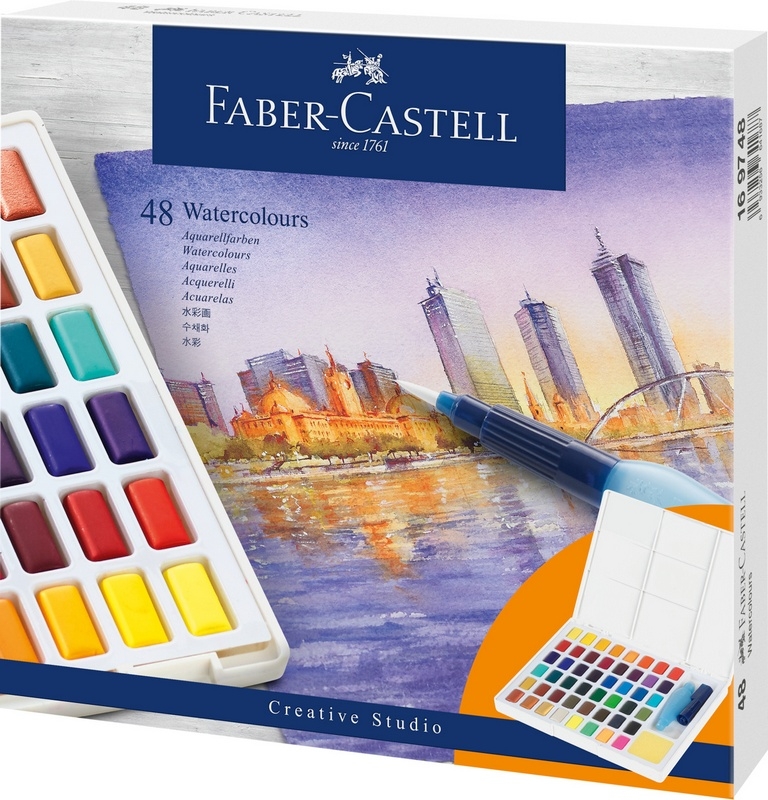 Faber-Castell Aquarellfarben in Näpfchen 48 Stk. von Faber-Castell