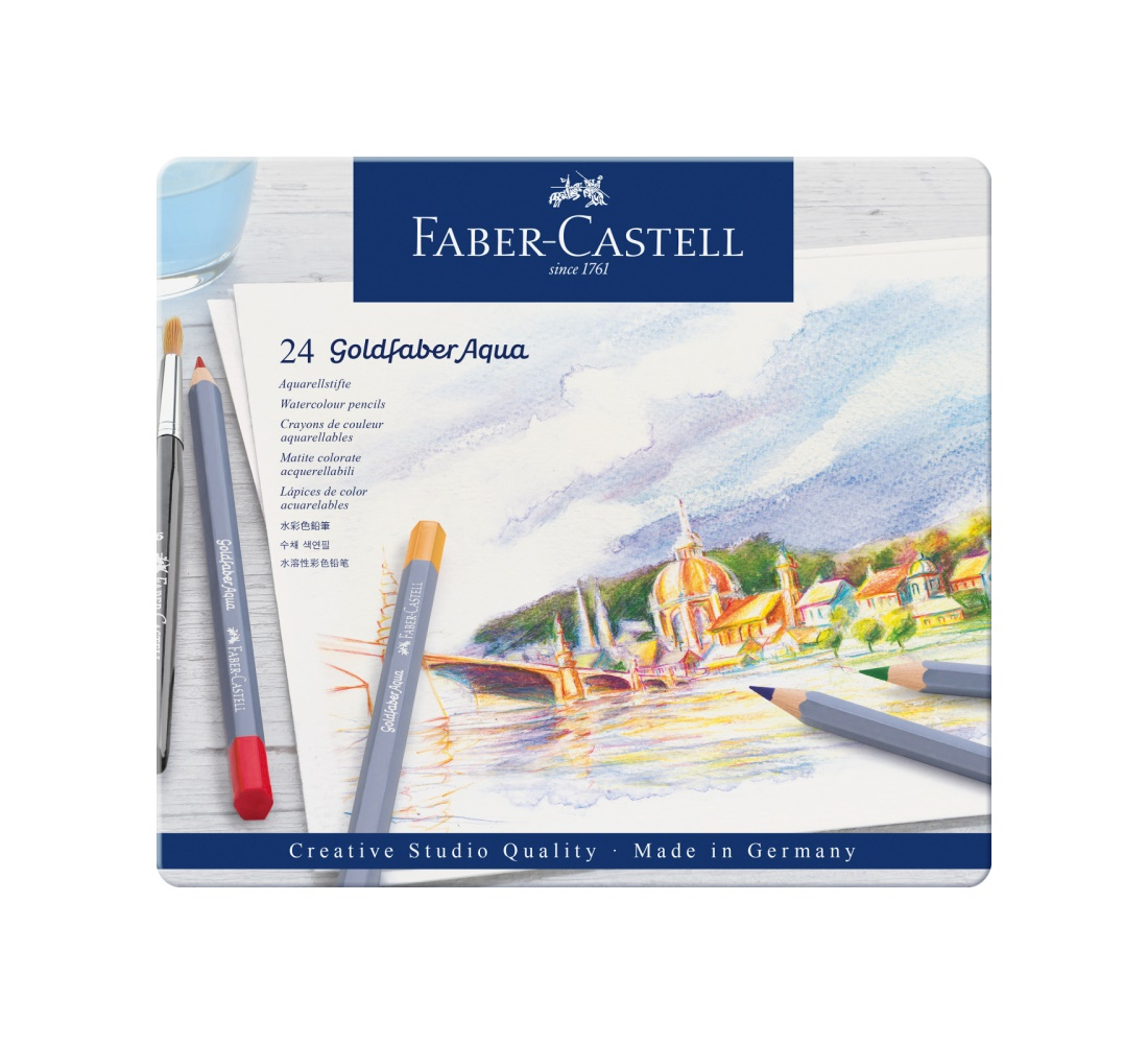 Faber-Castell Aquarellstift Goldfaber Aqua Metallbox 24 Stk. von Faber-Castell