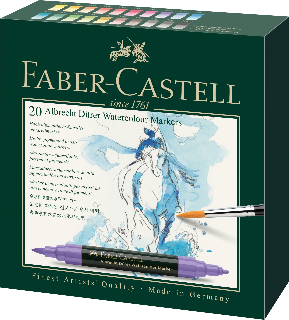 Faber-Castell Aquarellstift Watercolour Marker Albrecht Dürer 10 Stk. von Faber-Castell