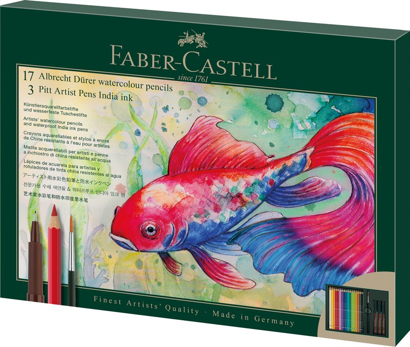 Faber-Castell Aquarellstifte Albrecht Dürer und Pitt Artist Pen im Geschenkset 20 Stk. Faber-Castell Aquarellstifte Albrecht Dürer und Pitt Artist Pen im Geschenkset 20 Stk. von Faber-Castell