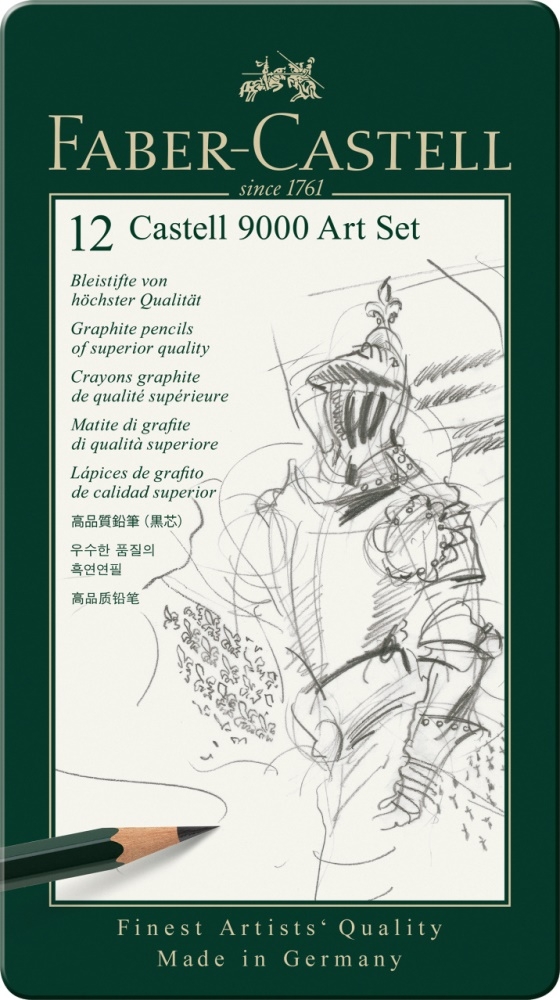 Faber-Castell Bleistift Castell 9000 Art Set 12 Stk. von Faber-Castell