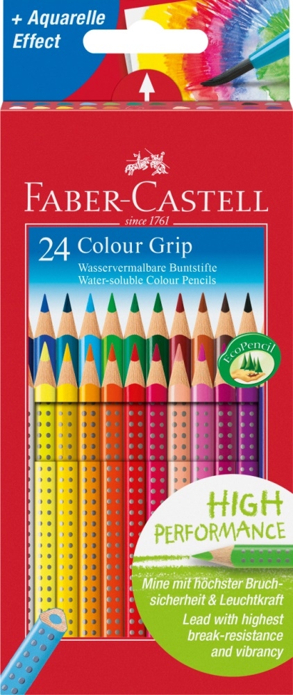 Faber-Castell Buntstifte Colour Grip 24 St./Pack. im Kartonetui von Faber-Castell