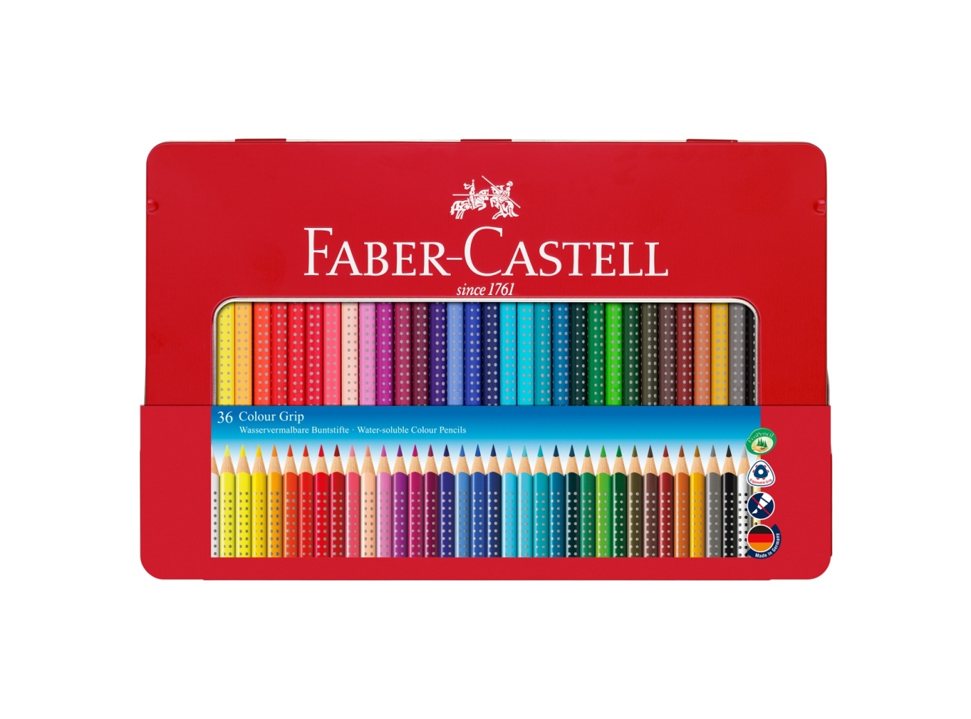 Faber-Castell Buntstifte Colour Grip 36 St./Pack. im Metalletui von Faber-Castell