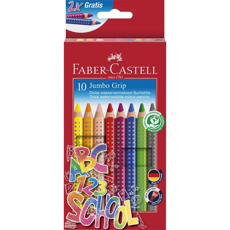 Faber-Castell Buntstifte Jumbo Grip 10er Set im Kartonetui von Faber-Castell