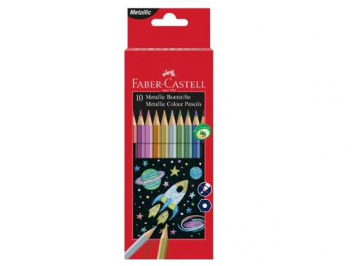 Faber-Castell Buntstifte metallic 10er Karton von Faber Castell