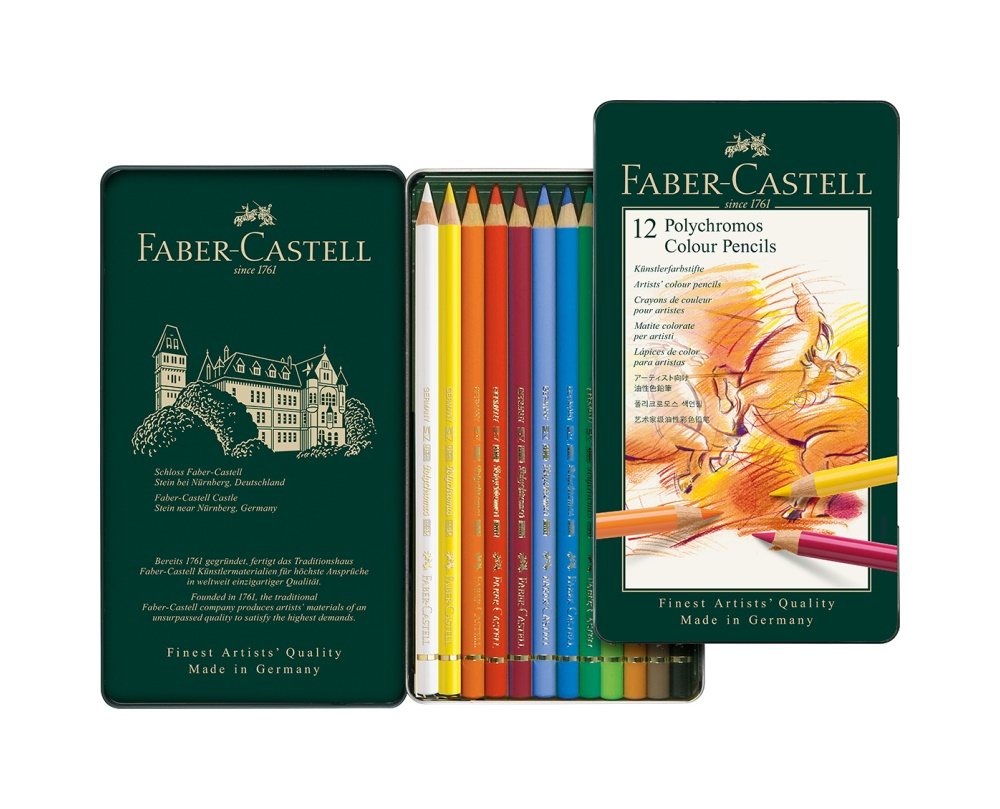 Faber-Castell Farbstifte Polychromos Metallbox 12 Stk. von Faber-Castell