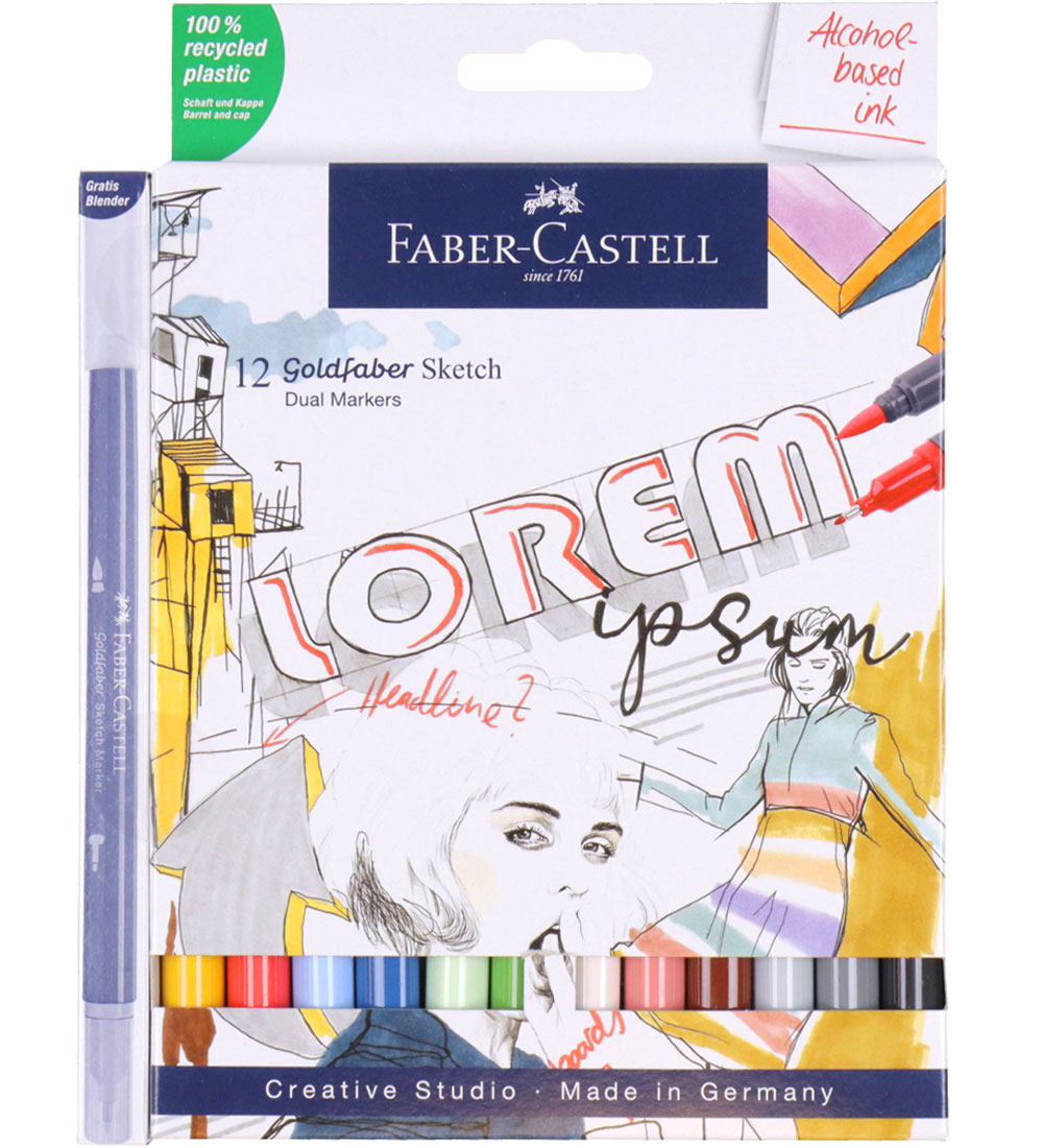 Faber-Castell Filzstifte - 12 st. + Mixer - Goldfaber Sketch - Faber-Castell - One Size - Filzstifte Faber-Castell Filzstifte - 12 st. + Mixer - Goldfaber Sketch - Faber-Castell - One Size - Filzstifte von Faber-Castell