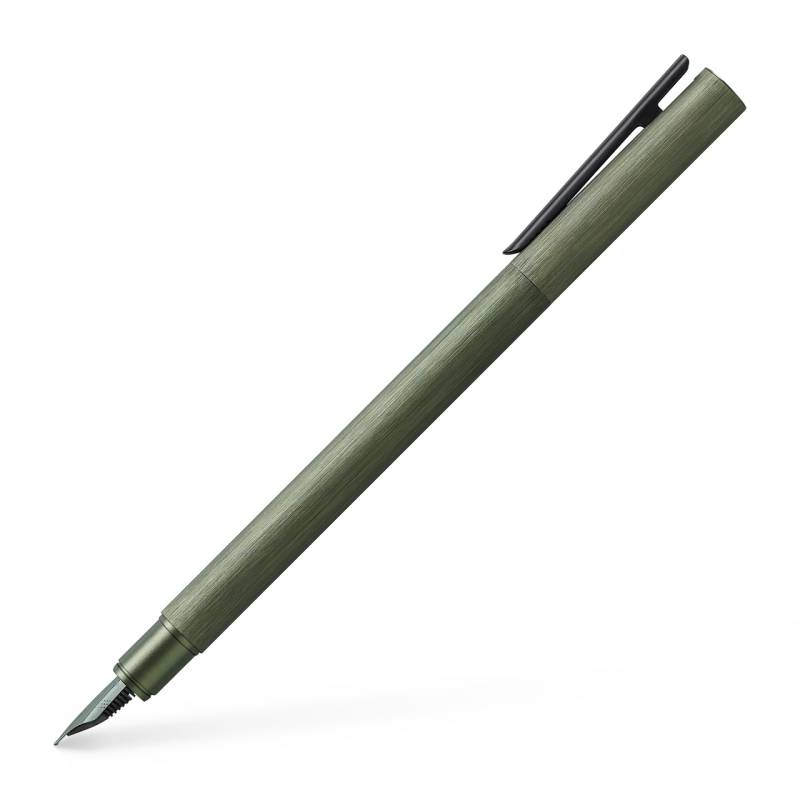 Faber-Castell Füllfederhalter Neo Slim Aluminium olivgrün F von Faber-Castell