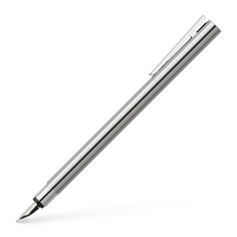 Faber-Castell Füllfederhalter Neo Slim Edelstahl glänzend B von Faber-Castell