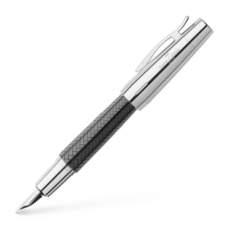 Faber-Castell Füllfederhalter e-Motion Edelharz Parkett schwarz F von Faber-Castell