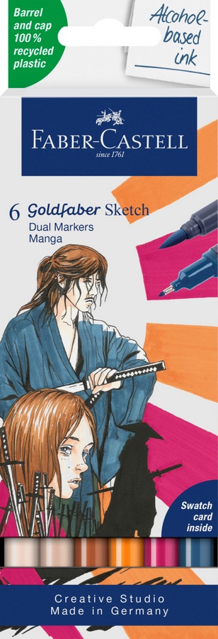 Faber-Castell Marker Goldfaber Sketch Dual Marker 6er Etui Manga von Faber-Castell