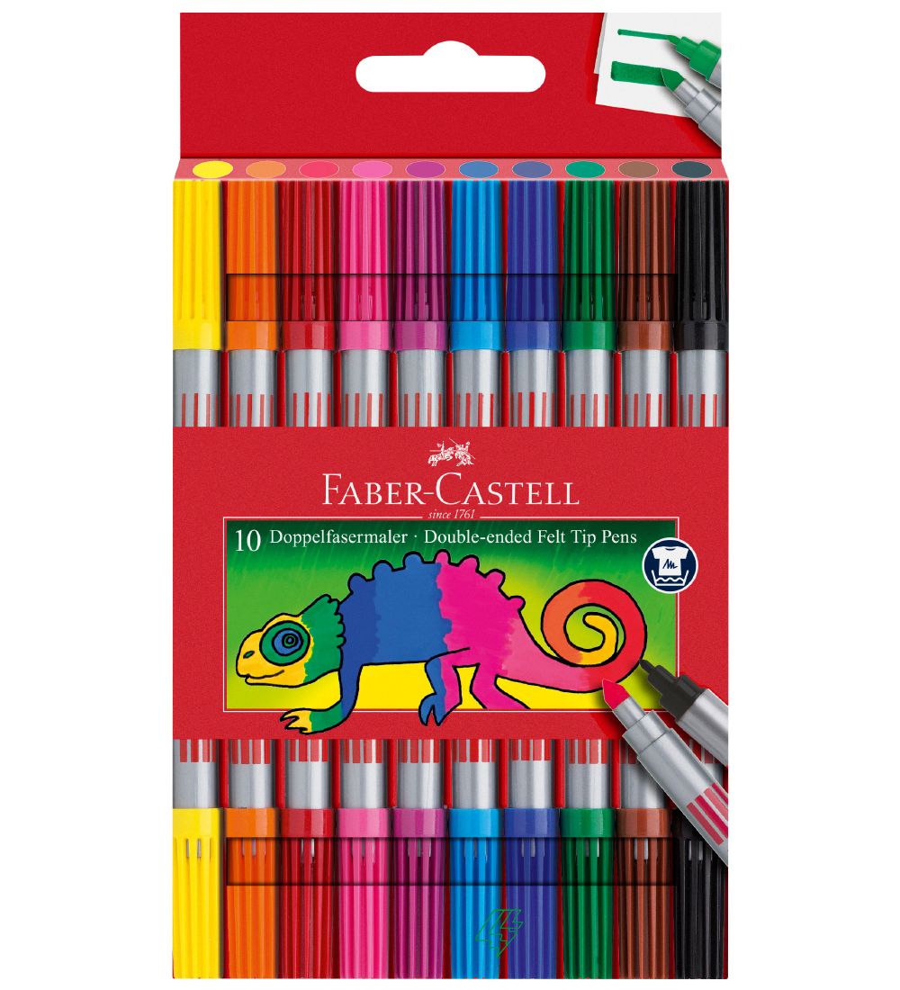 Faber-Castell Tuschen - Doppel Dick/Dünn - 10 st. - Bunt - Faber-Castell - One Size - Filzstifte Faber-Castell Tuschen - Doppel Dick/Dünn - 10 st. - Bunt - Faber-Castell - One Size - Filzstifte von Faber-Castell