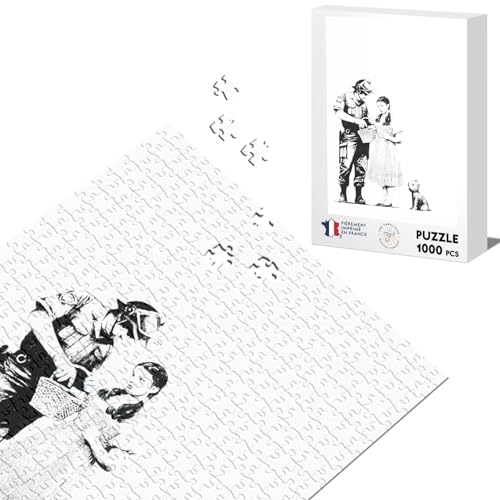 Banksy Klassisches Puzzle, 1000 Teile, für Mädchen, Polizist, Kinder, Ausgrabung, Hund von Fabulous