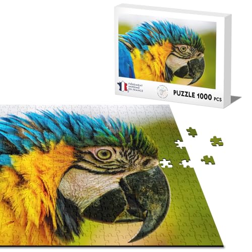 Klassische Puzzle 1000 Teile Ara Araruna Papagei blau und gelb Wildleben Vogel von Fabulous