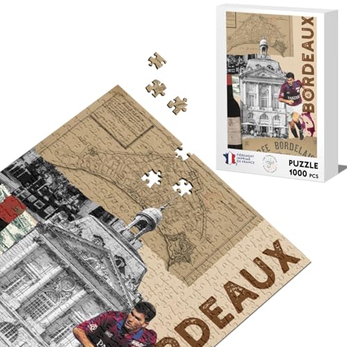 Klassische Puzzle 1000 Teile Bordeaux Collage Stadt Frankreich Wein Reise von Fabulous