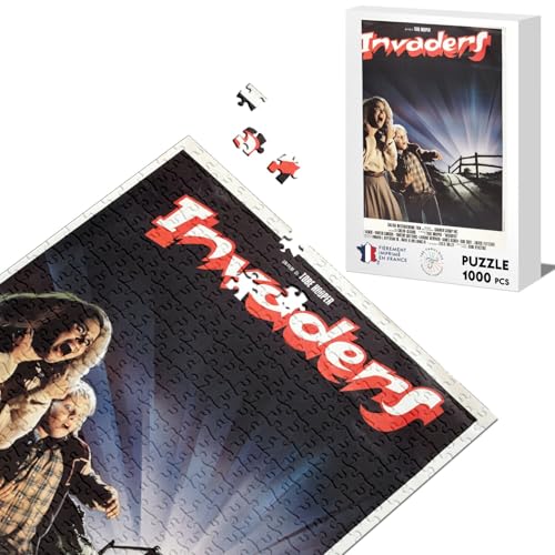 Klassische Puzzle 1000 Teile Invaders Old Nanar Film Poster Retro Vintage Kino Poster von Fabulous