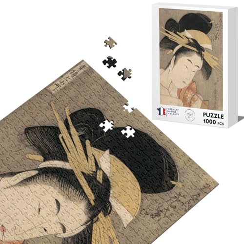 Klassische Puzzle 1000 Teile Japanischer Stempel 12 Geisha Zarte Kunst Original Vintage von Fabulous