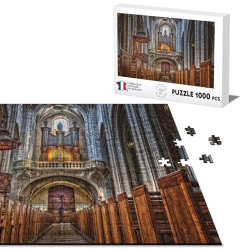 Klassische Puzzle 1000 Teile Paris Kirche Kathedrale Orgel Gebäude Mittelalter von Fabulous