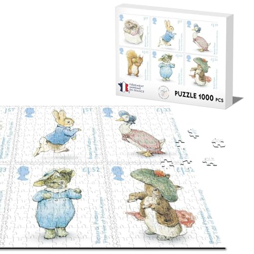 Klassische Puzzle 1000 Teile Stempel Illustration Kinder Beatrice Potter von Fabulous