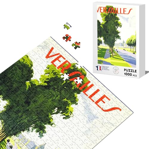 Klassische Puzzle 1000 Teile Versailles 20 Minuten von Paris Vintage Poster Zug von Fabulous