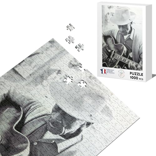 Klassische Puzzle 1000 Teile alten Bluesman Original Musik Gitarrist Foto von Fabulous