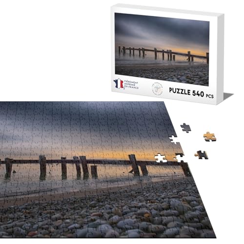 Klassische Puzzle 540 Teile Altes Holz Ponton Sonnenuntergang von Fabulous