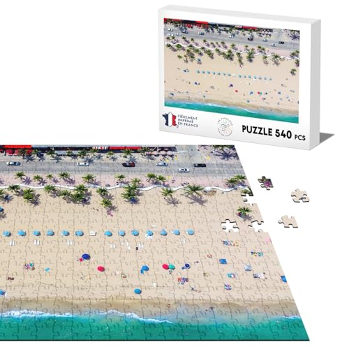 Klassische Puzzle 540 Teile Miami Tropical Holiday Beach Air View von Fabulous