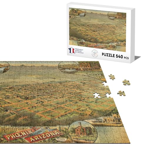 Klassische Puzzle 540 Teile Reproduktion Phoenix Map von Fabulous