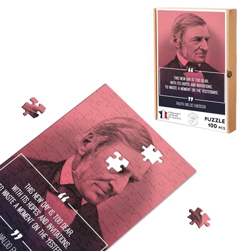 Klassisches Puzzle, 100 Teile, This New Day is Too Dear Ralph Emerson Quote Inspire Essayist Wisdom von Fabulous