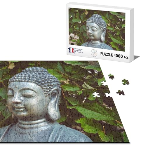 Klassisches Puzzle, 1000 Teile, Buddha, Bronze, chinesischer Stil von Fabulous