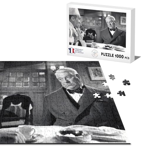 Klassisches Puzzle, 1000 Teile, Der Gentleman D'Epsom Jean Gabin Louis De Funes, französischer Film von Fabulous