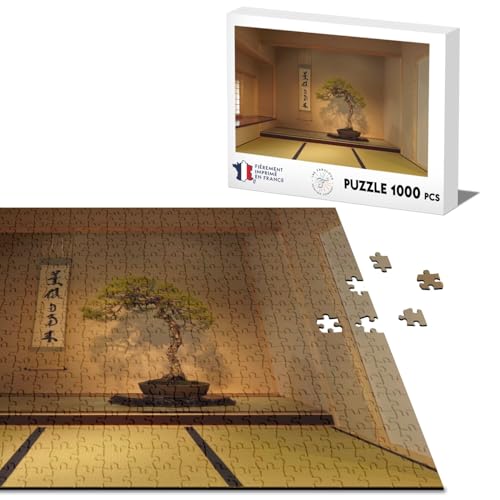 Klassisches Puzzle, 1000 Teile, japanischer Bonsai, Tatami, Dekoration, Minimalismus, Kunst von Fabulous