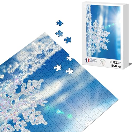 Klassisches Puzzle, 540 Teile, Schneeflocke, Eiskristalle von Fabulous