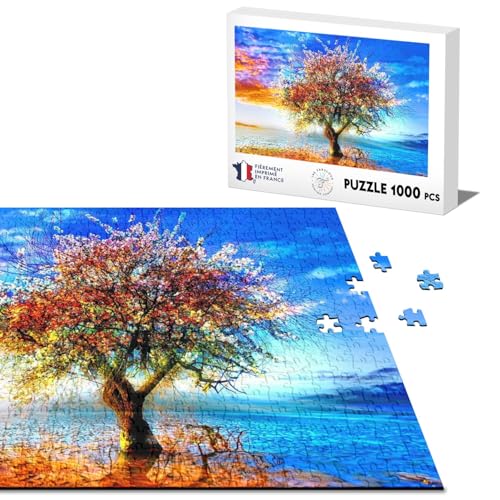 Klassisches Puzzle 1000 Teile Bäume Meilen Farben Falten im See von Fabulous