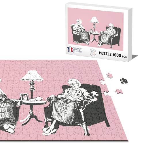 Klassisches Puzzle 1000 Teile Banksy Oma Punks Not Dead Thug for Life Klassisches Puzzle 1000 Teile Banksy Oma Punks Not Dead Thug for Life von Fabulous