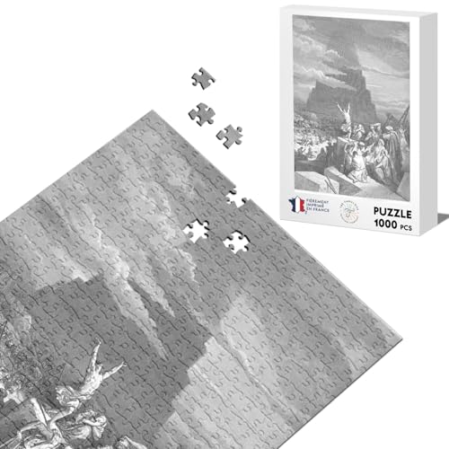 Klassisches Puzzle 1000 Teile Die Verwirrung der Sprachen Gustave Dore Bibel Gravur von Fabulous