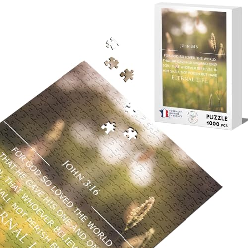 Klassisches Puzzle 1000 Teile Eternal Life John 3:16 Bibel Vers Spiritual Religious Quote Klassisches Puzzle 1000 Teile Eternal Life John 3:16 Bibel Vers Spiritual Religious Quote von Fabulous