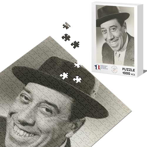Klassisches Puzzle 1000 Teile Fernandel Vintage Französisch Schauspieler Poster schwarz und weiß Klassisches Puzzle 1000 Teile Fernandel Vintage Französisch Schauspieler Poster schwarz und weiß von Fabulous