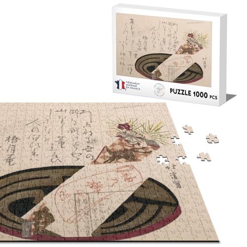 Klassisches Puzzle 1000 Teile Japanischer Stempel 11 zarte Kunst Original Vintage von Fabulous