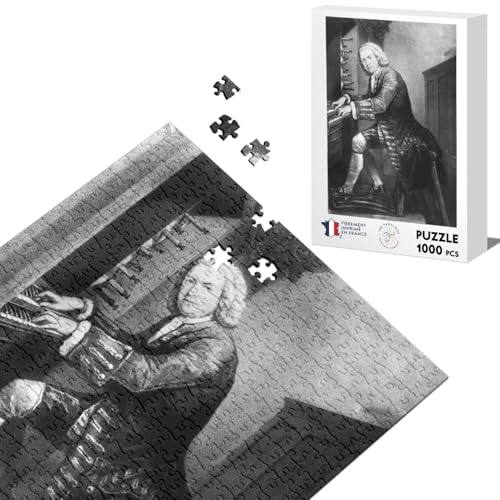 Klassisches Puzzle 1000 Teile Jean Sébastien Bach Gravur von Star Prominente Komponist Musik von Fabulous