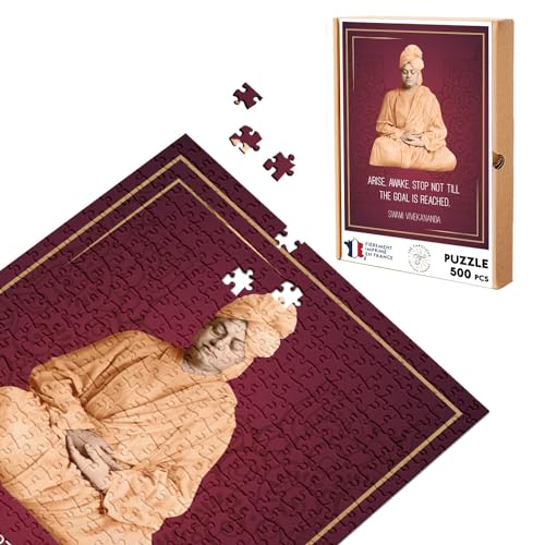 Klassisches Puzzle 500 Teile Goal is Reached Vivekananda Quote Wisdom Spiritual Inspire Meditation von Fabulous