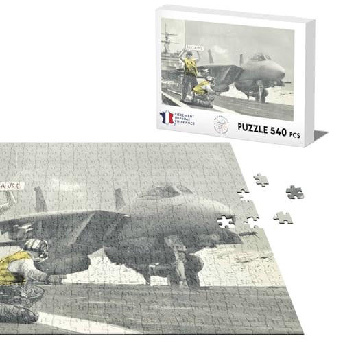 Klassisches Puzzle 540 Teile Banksy Kampfflugzeug Flugzeugträger F-35 Krieg Street Art von Fabulous